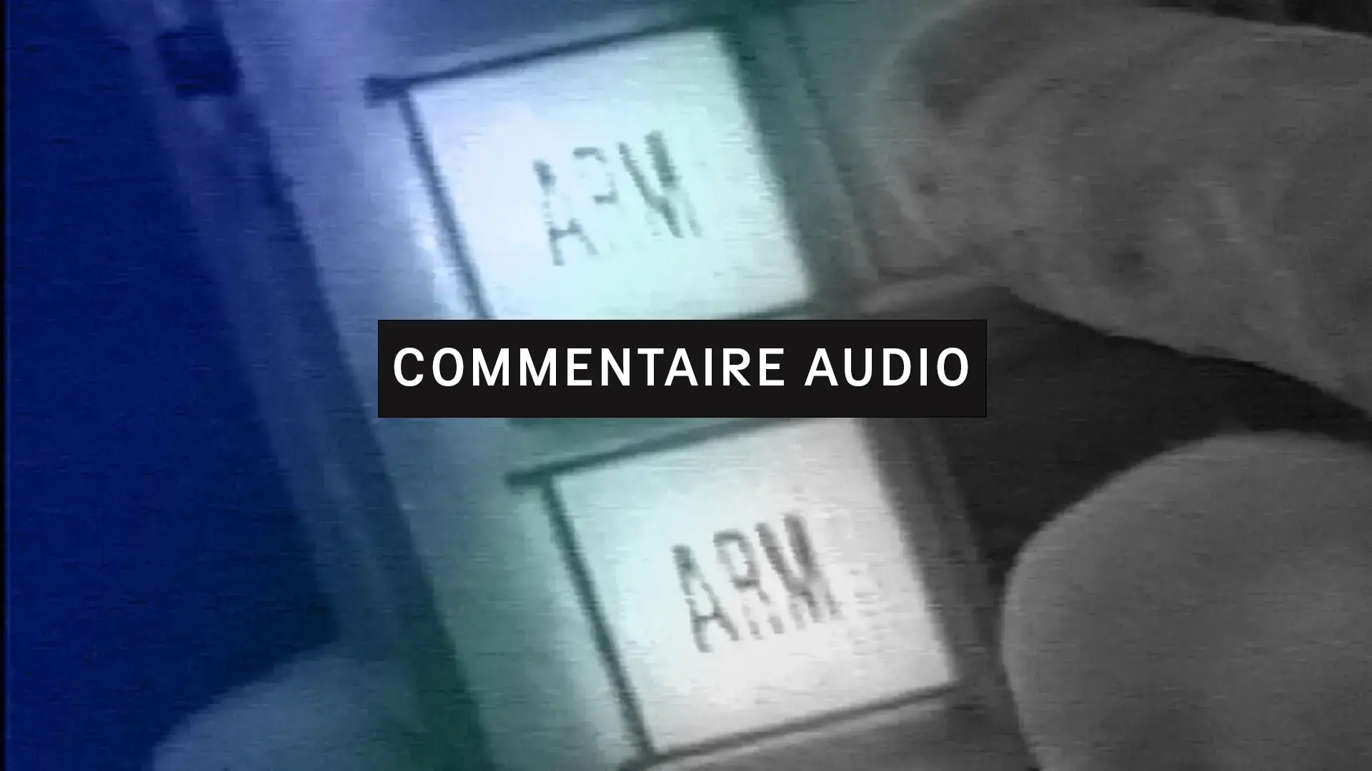 Une minute pour l’indépendance (commentaire audio) – réal. Pierre Falardeau, gros plan sur un interrupteur à détente